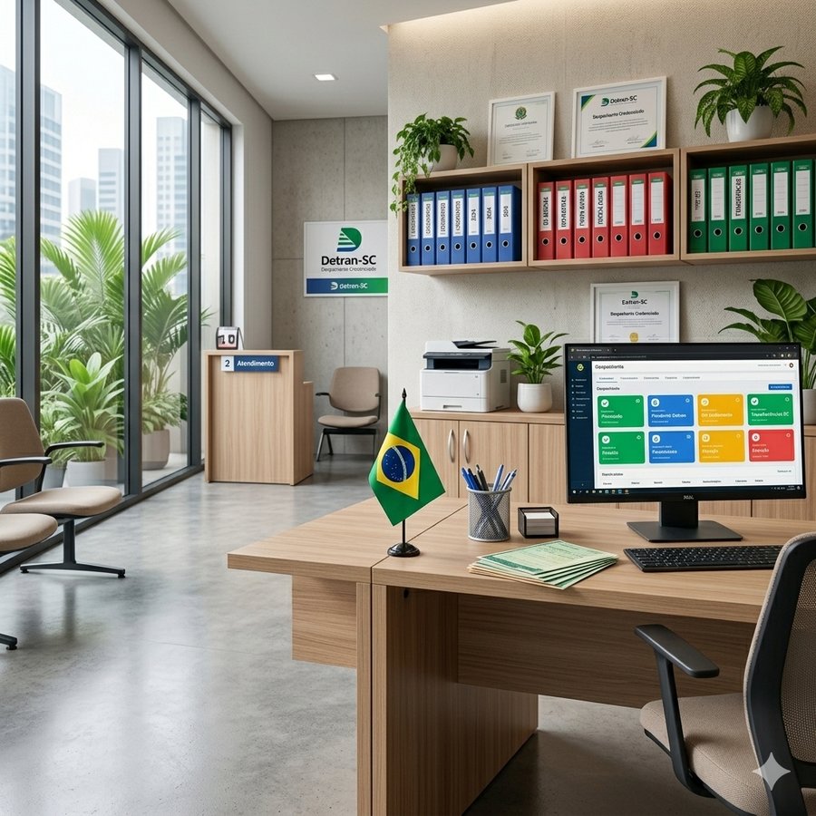 Escritório de despachante organizado
